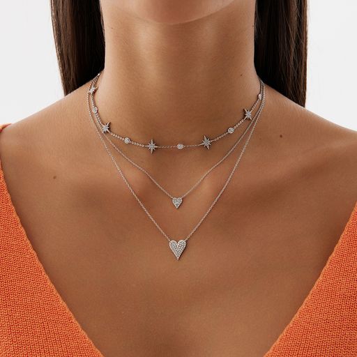 Колье - чокер Isida со звёздами из серебра