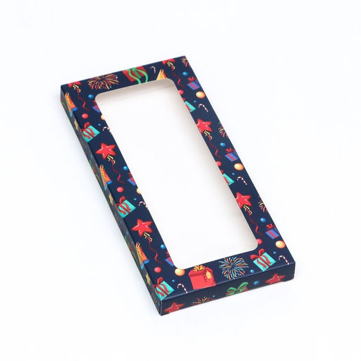 Цена за 5 шт. Коробка для шоколада новогодняя «Подарки», 17×8×1.4 см