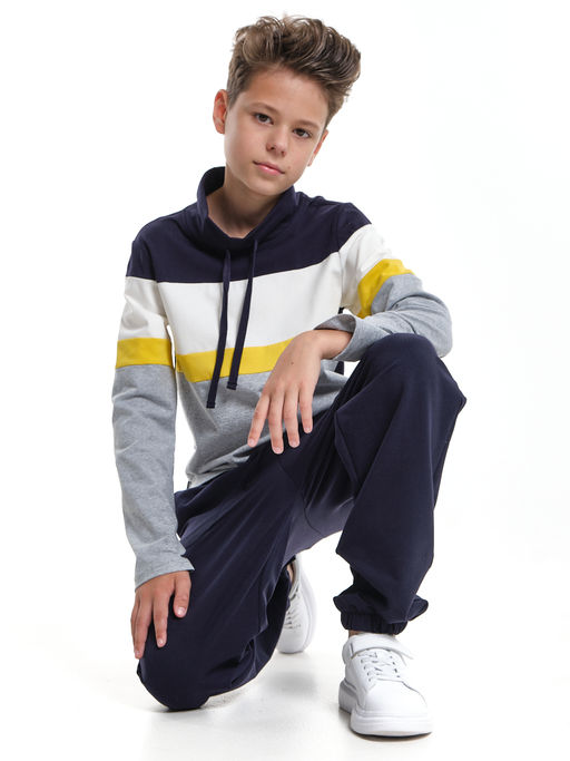 Джемпер (лонгслив) UD 7539 триколор - Mini maxi фото 4