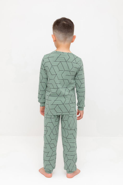 К 1552/эвкалипт,геометрический рисунок пижама дет