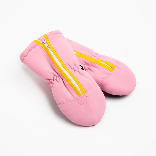 Цена за 2 шт. Варежки зимние для девочки MINAKU, светло-розовые, размер 16-17