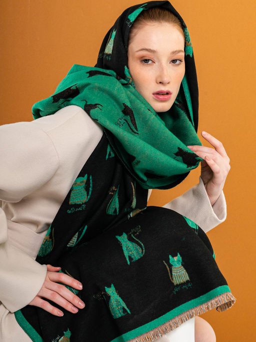 В составе шерсть! Палантин двусторонний - Tantino фото 10