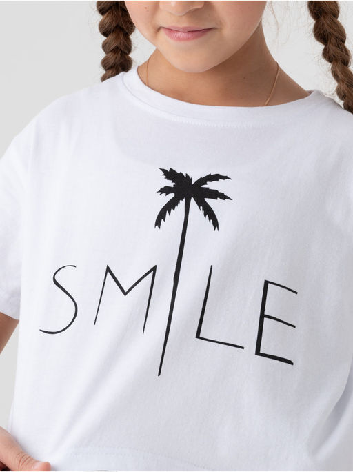 Футболка Пальма детская белый - София фото 4