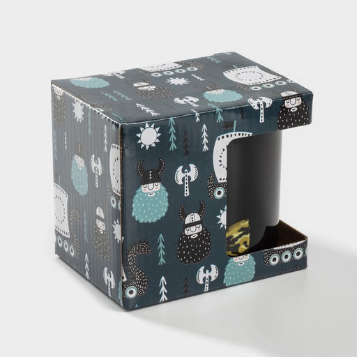 Кружка-хамелеон Доляна «Брутальный джентльмен», 350 мл, керамика, коричневая