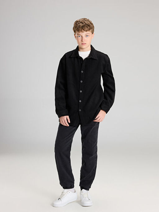 Basic Erkek ?ocuk Ka?e G?mlek Ceket