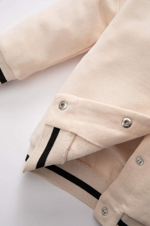 Кардиган-бомбер с воротником-стойкой для маленьких девочек - Defacto фото 8