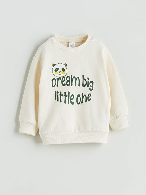 Bisiklet Yaka Erkek ?ocuk Sweatshirt ve E?ofman Alt 2li
