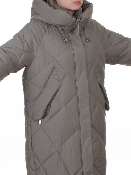 A620 OLIVE Пальто зимнее женское (200 гр. био-пух)