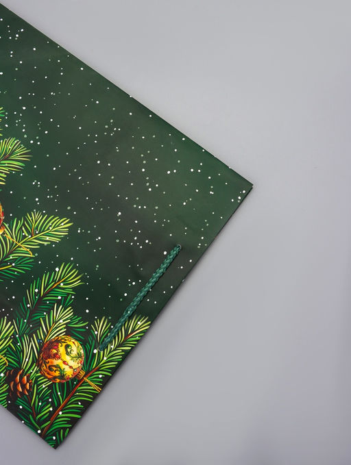 Цена за 2 шт. Пакет подарочный новогодний ламинированный, «Новый Год» , 26×12×32 см