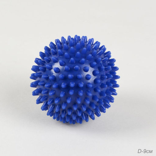 Мячик массажный Woohooo Spiny / 9 см/ синий /уп 100/