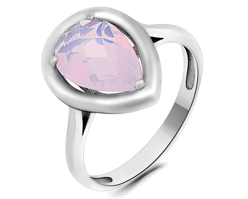 Кольцо, лунный камень розовый, Ю-100М46