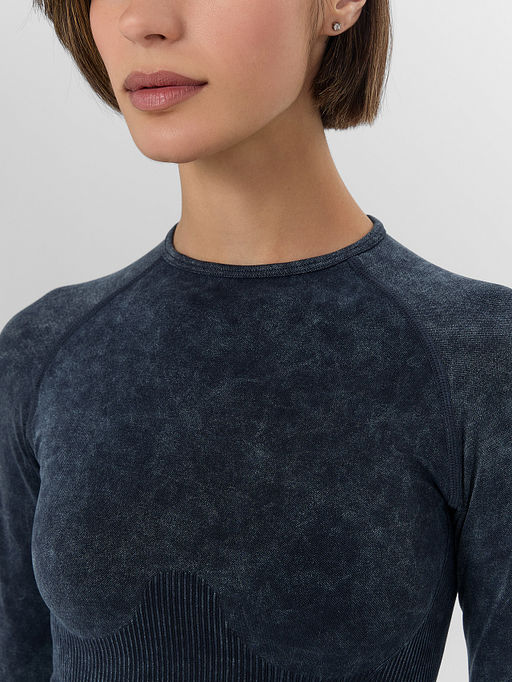 Джемпер женский для занятий спортом серый - Mark formelle фото 4