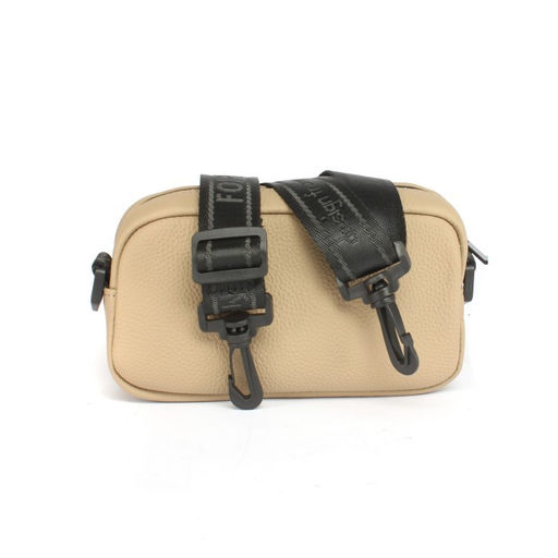 Сумка женская натуральная кожа GU 2066-8200. 1отд,  плечевой ремень,  бежевый 255266 - Adelia фото 4