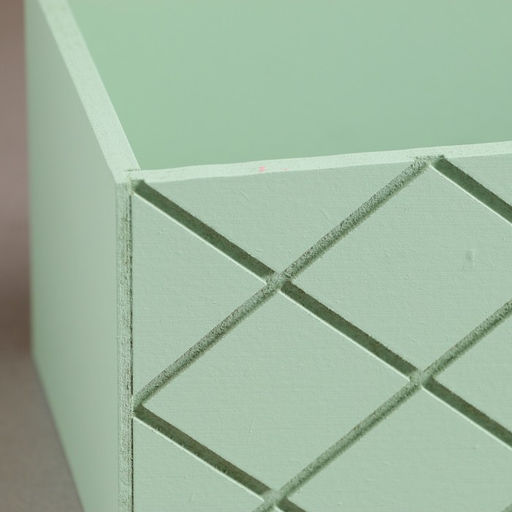 Кашпо деревянное Эллада большая, сетка, 2512,510 см Оливковый - Дарим красиво фото 4