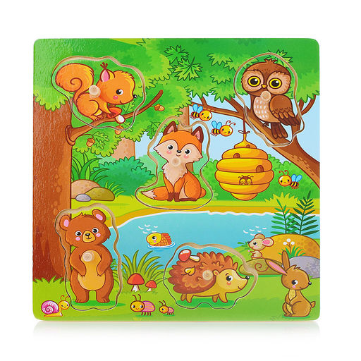 Пазл-вкладыш Лесная сказка - Щепочка фото 3