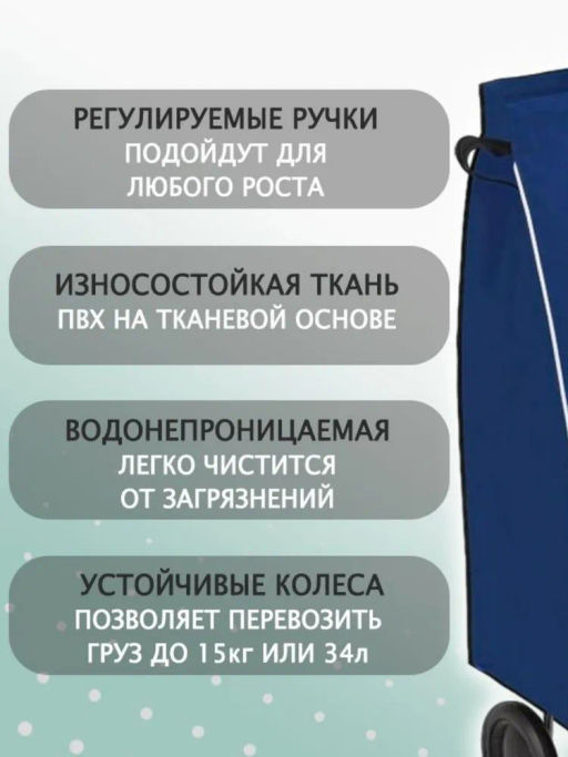 Сумка хозяйственная на колёсах (СХ3) - Nika фото 11