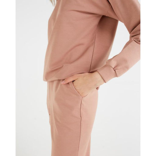 Костюм женский (свитшот, брюки) MINAKU: Casual Collection, размер 52, цвет песочный