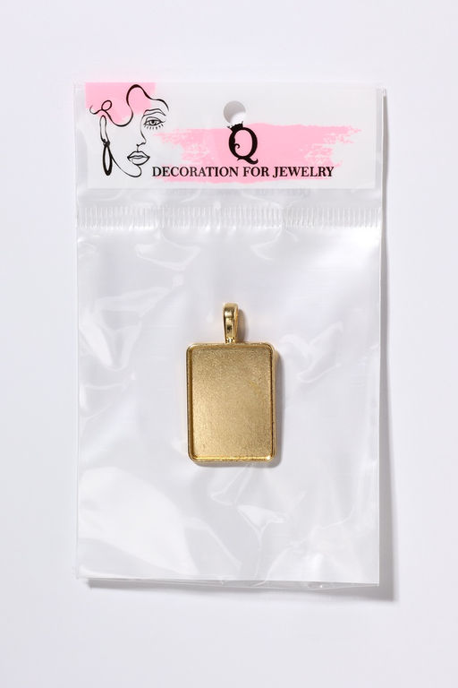 Цена за 2 шт. Рамка с сеттингом A3695, площадка 18×25мм, цвет золото