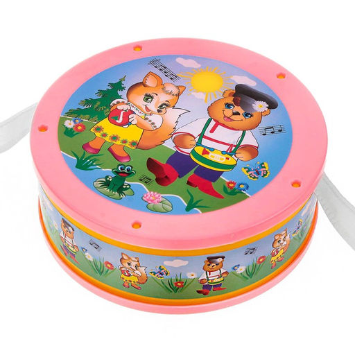 Цена за 2 шт. Игрушечный барабан, для детей, МИКС