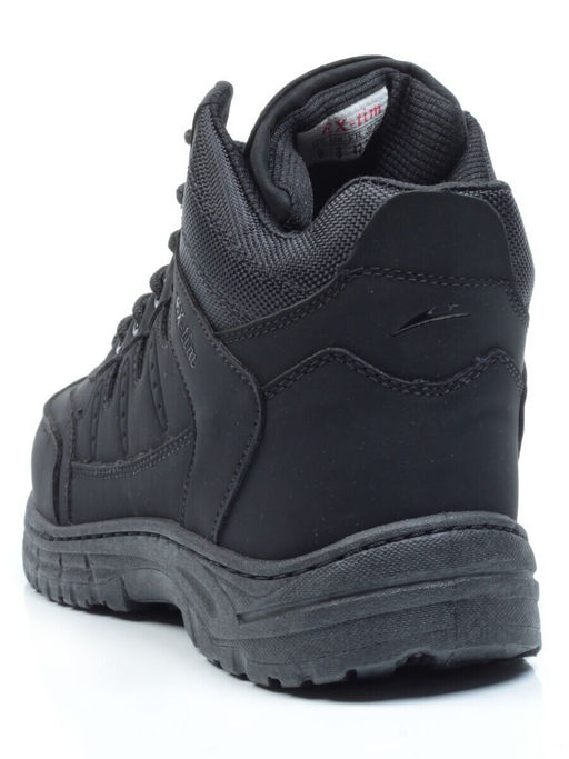 03-CRK7707-7 BLACK Ботинки зимние мужские (искусственные материалы)