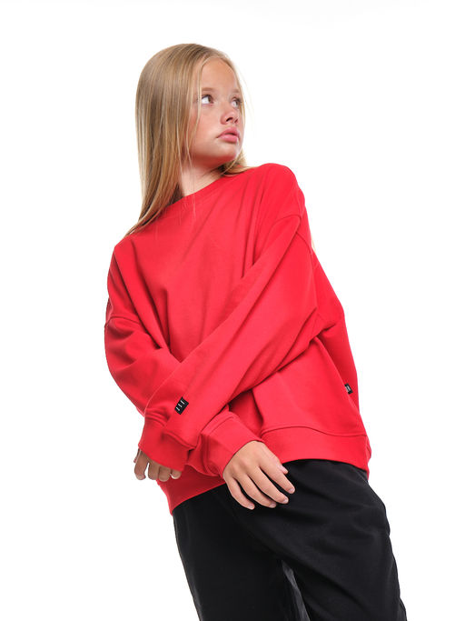 Толстовка для девочки 22-7632 красный - Mini maxi фото 8