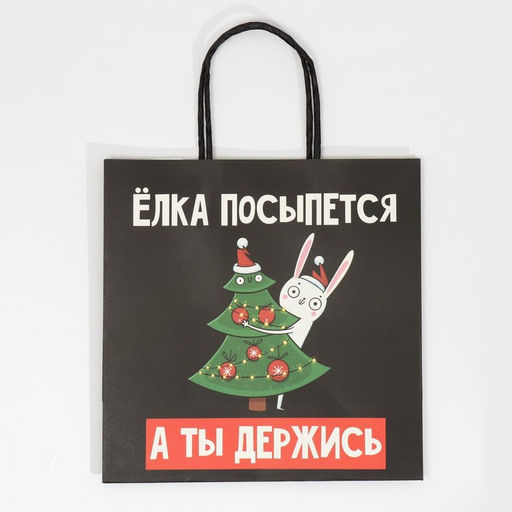 Пакет подарочный А ты держись, 22 22 11 см - Дарите счастье фото 5