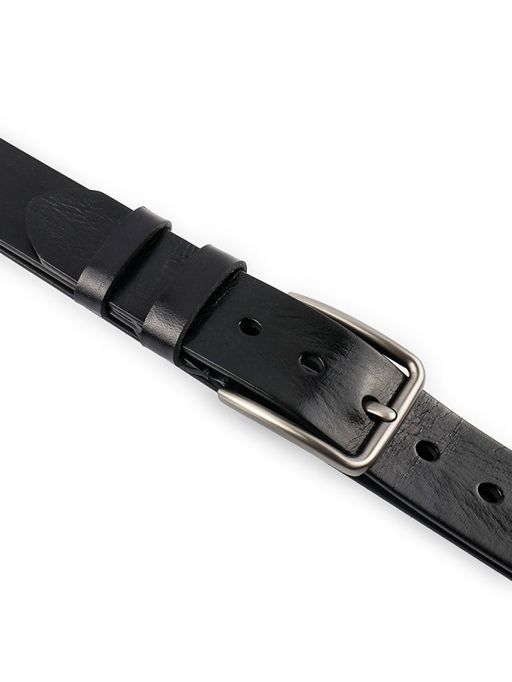 Мужской кожаный ремень Dierhoff ДРК 3054/3-40 Черный - Sergio valentini фото 10