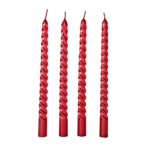 Свеча стержень 4 штуки 20 см набор / W-20 /уп 144/матовые - Галеонтрейд фото 5