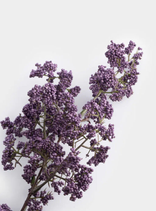 Ветка декоративная, 70 см, полиэтилен/металл, Сирень, Interior spring