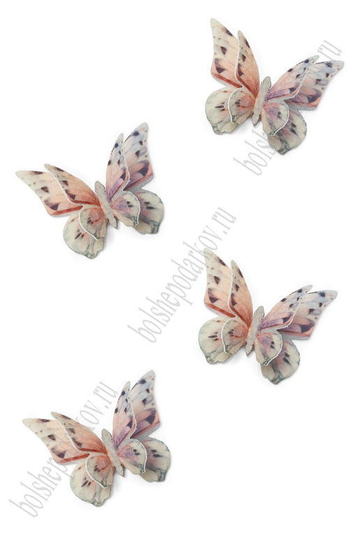 Лазерная вырубка из фетра "Бабочка" 4*3 см (10 шт) №8