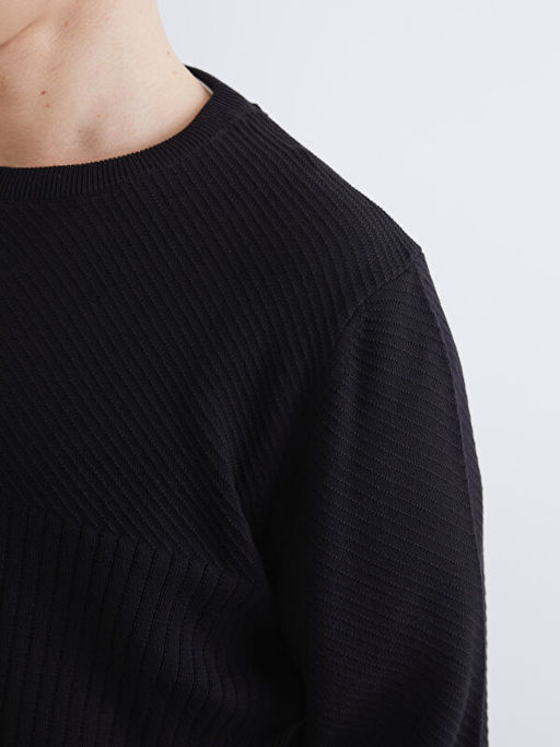 Bisiklet Yaka Erkek Triko Kazak