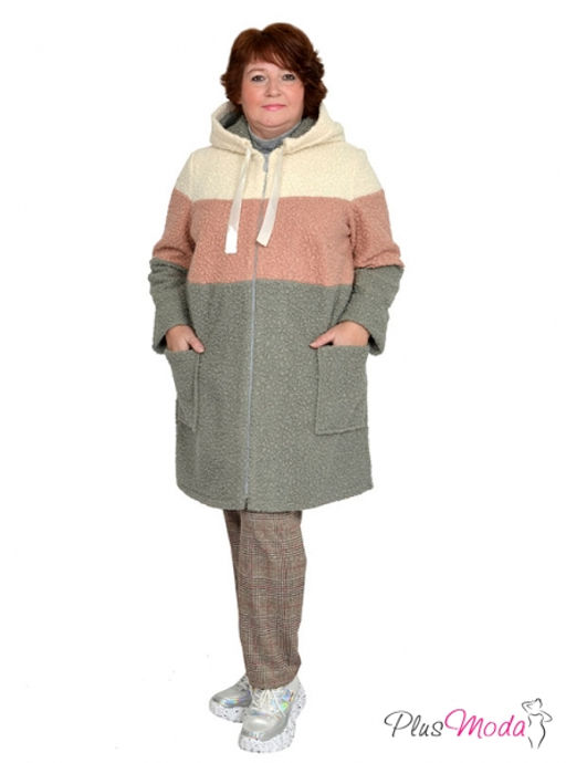 Куртка-пальто Модель №766 размеры 44-84 - Plusmoda фото 9