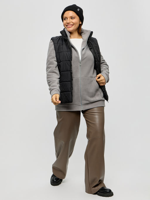 Толстовка женская из флиса Скарлет светло-серый - Амадэль фото 19