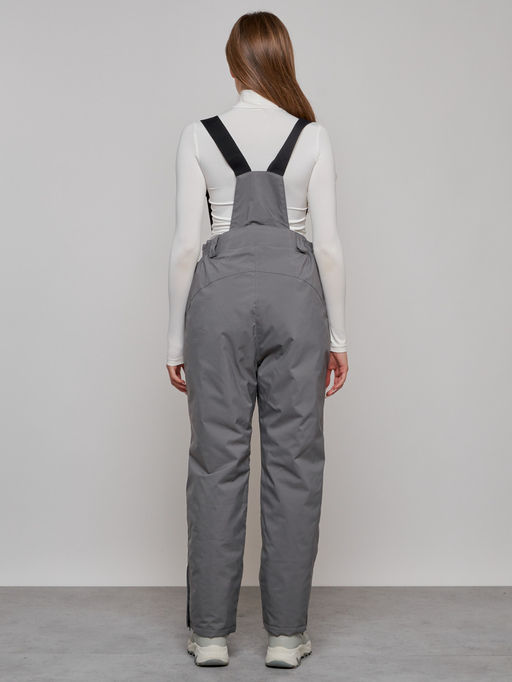 Полукомбинезон утепленный женский большого размера светло-серого цвета 1332SS - Chunmai фото 4