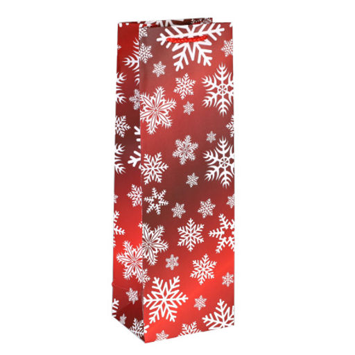 Цена за 12 шт. Пакет подарочный 12х36х9см под бутылку / 9068 /уп 12/600/Новый год - Галеонтрейд фото 9