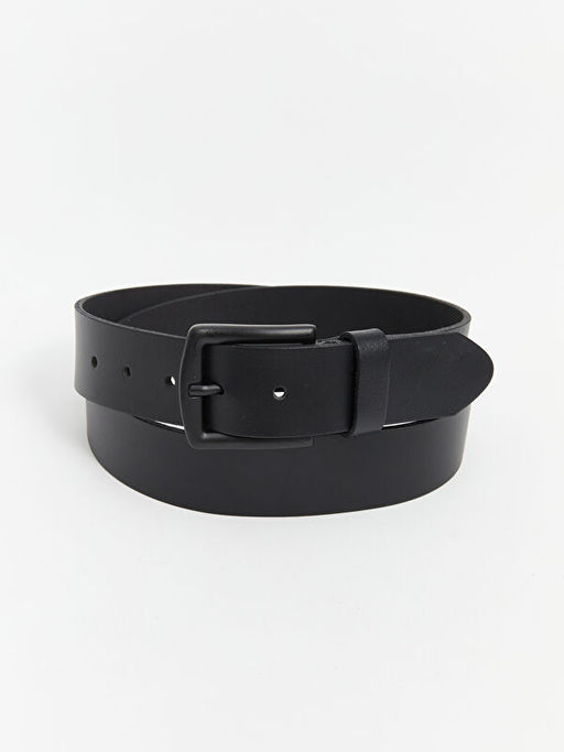 Deri G?r?n?ml? Erkek Kemer