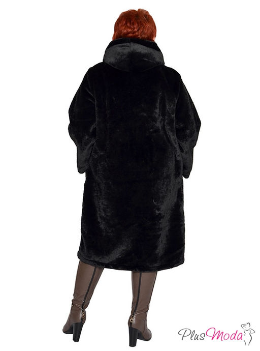 Жакет-дубленка Модель №1448 размеры 44-84 - Plusmoda фото 5