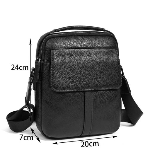 Сумка мужская, кожа, MIRONPAN 33601 Черный