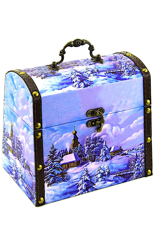 Новогодний сундучок "В серебре" 500г
