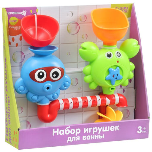 Игрушка для ванны «Водная забава», на присоске, МИКС