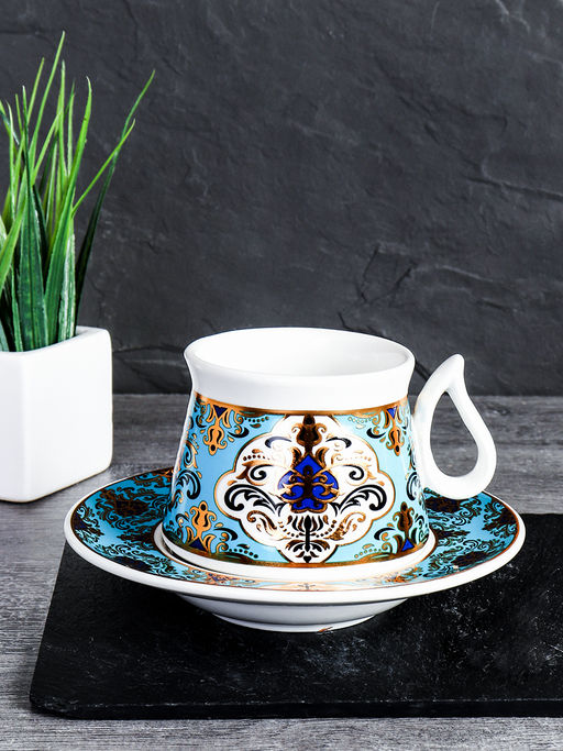Чайный набор 12 предметов восточная форма / QN22 /уп 12/ - Галеонтрейд фото 4