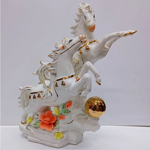 Лошадь символ 2026 года фарфор символ силы мощи достижения цели и победы 30см-23см