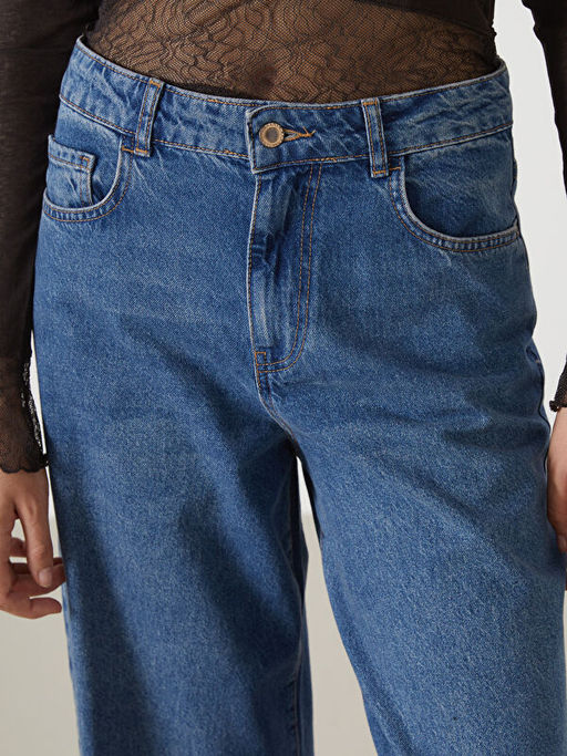 Baggy Fit Kad?n Jean Pantolon