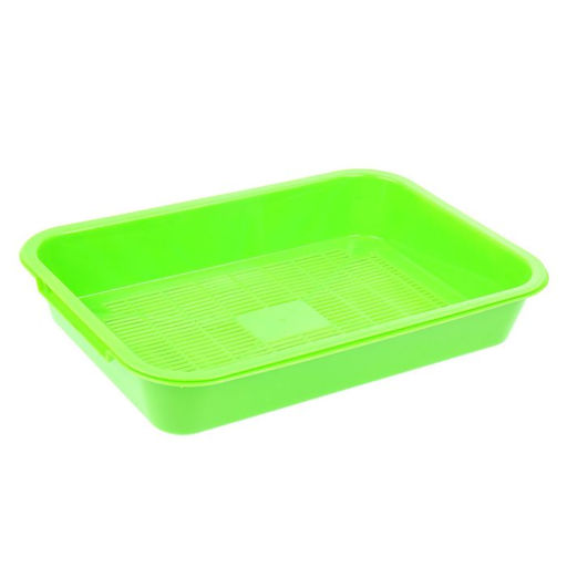 Туалет средний с сеткой 36 х 26 х 6,5 см, зеленый