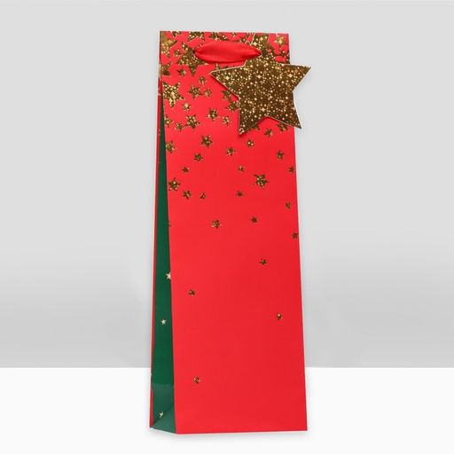 Пакет подарочный Блёстки, люкс 12 х 36 х 8,5см - Simaland фото 3