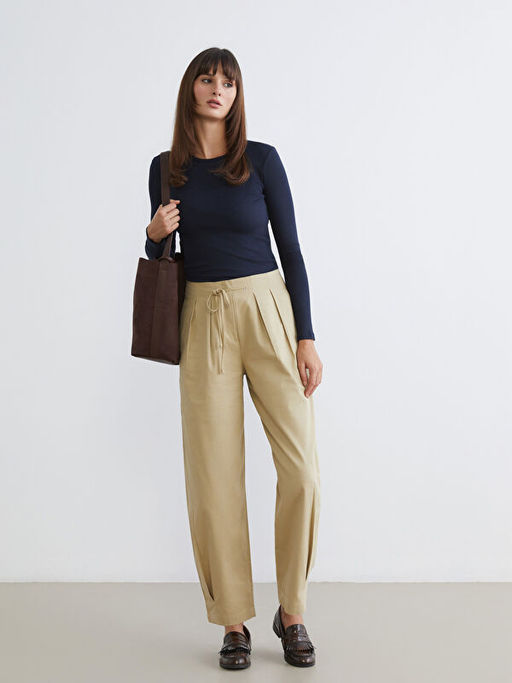 Bisiklet Yaka Fitilli Kad?n Body