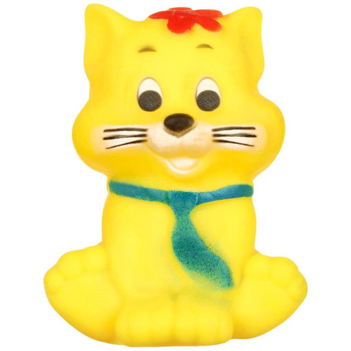 Резиновая игрушка для ванны «Котик», с пищалкой, 1 шт., МИКС