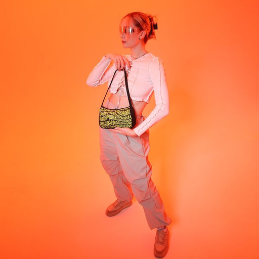 Сумка женская багет из текстиля «Эйфория», 23×13×5 см