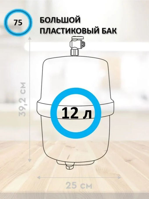 -18% Обратный осмос МАСТЕР ОСМО 75 под мойку (5-ступенчатый) - Барьер фото 4