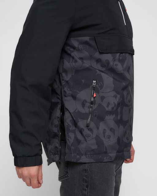 Куртка-анорак спортивная мужская цвета хаки 88629Kh - Wonderrman фото 8